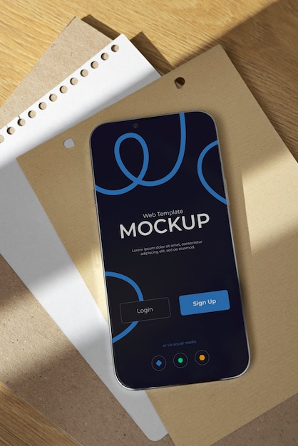 PSD device screen mockup design