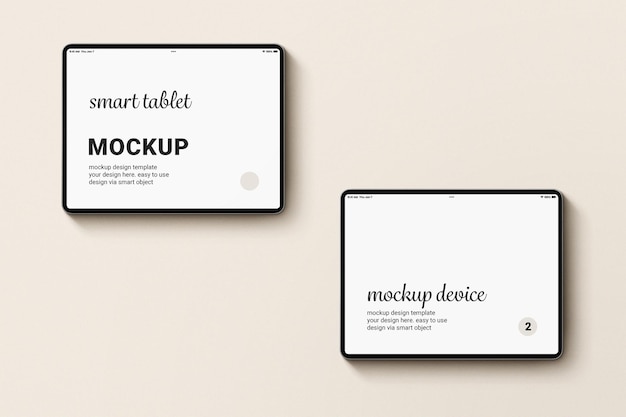 PSD device screen tablet mockup template psd design minimalist