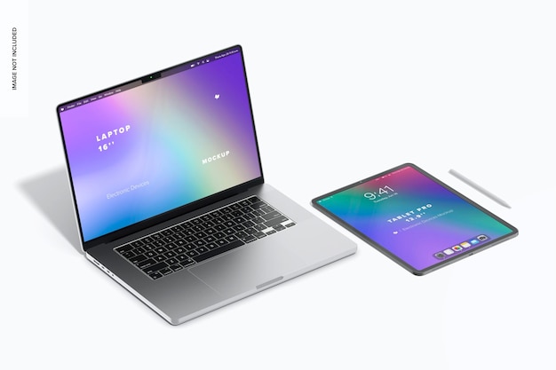 PSD devices scene mockup