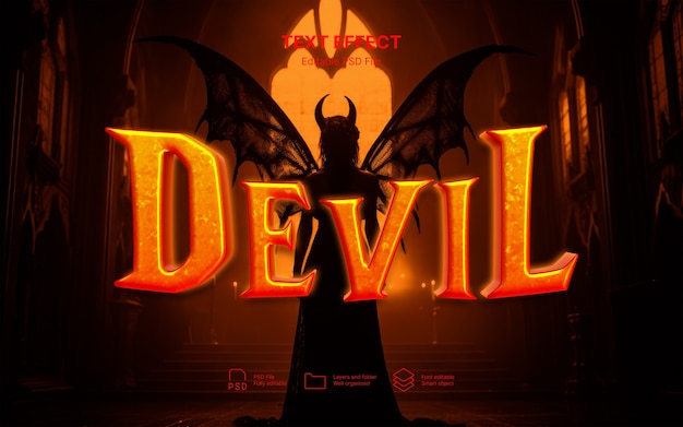 Devil  text effect