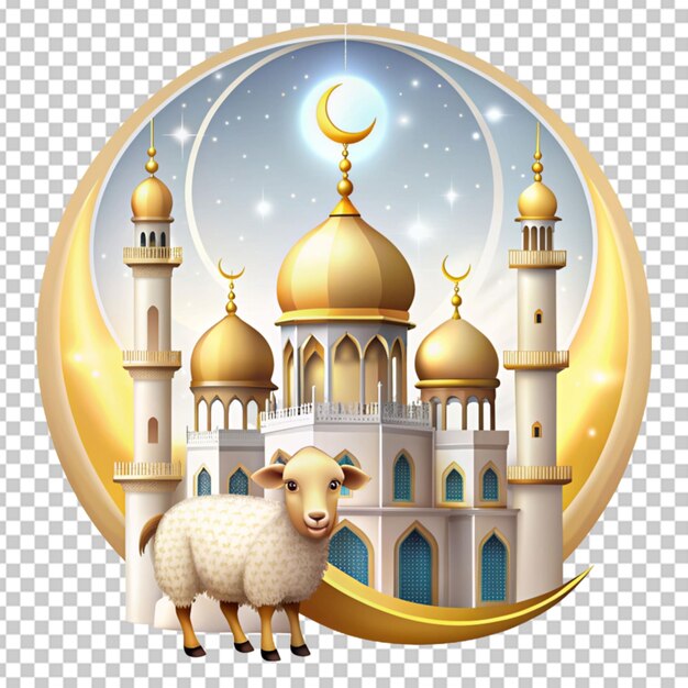 PSD deze illustratie is gemaakt voor het islamitische evenement eid.