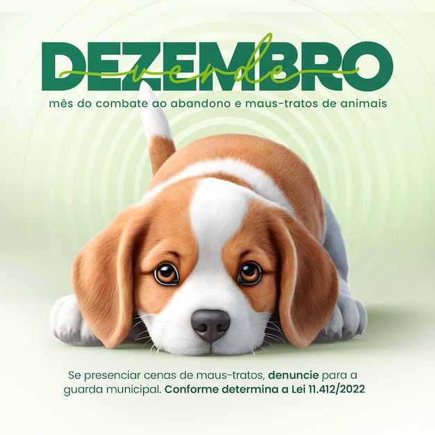 PSD dezembro verde green december alerta sobre maustratos e abandono de animais