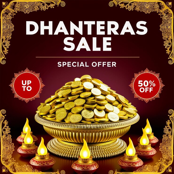 PSD dhanteras big sale social media design