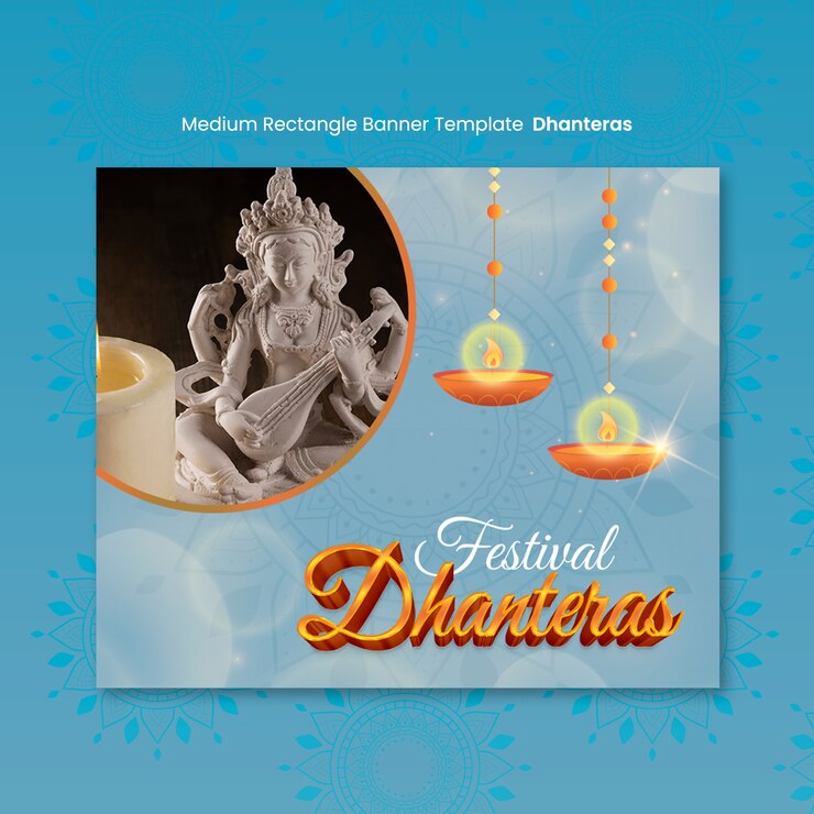 PSD dhanteras medium banner template design
