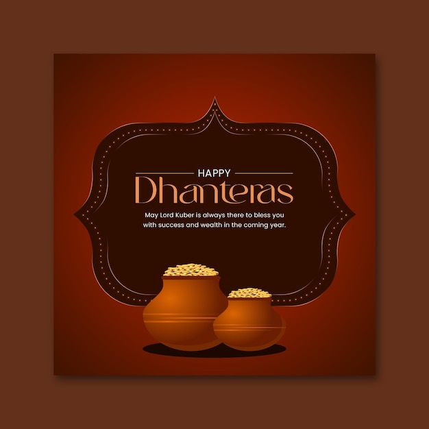 Dhanteras 소셜 미디어 게시물 3