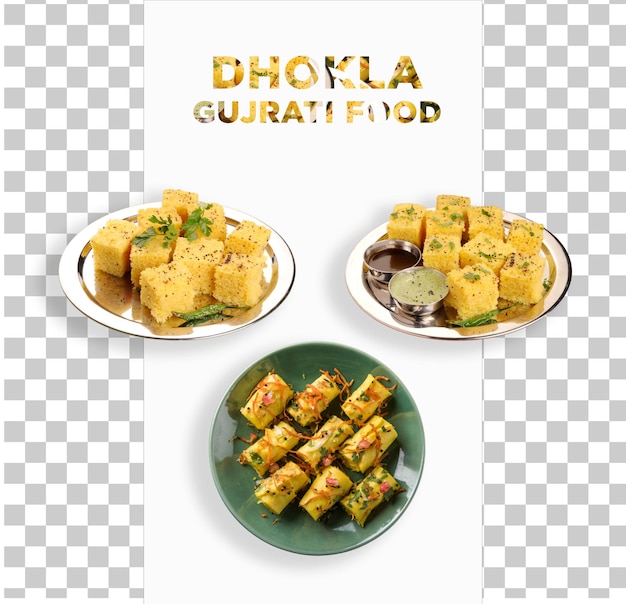 PSD dhokla gujrati famous food png in un psd