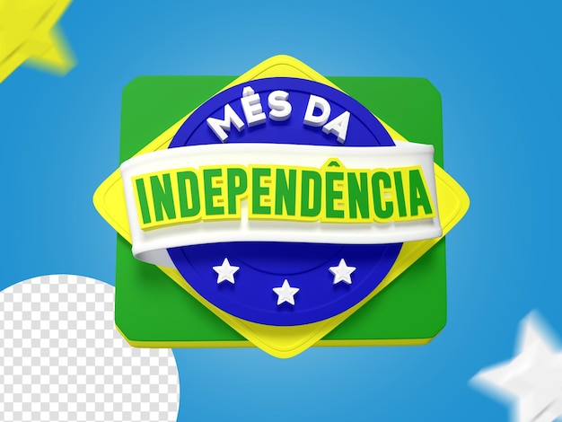 PSD dia da independencia brasil card onafhankelijkheidsdag label brazilië psd