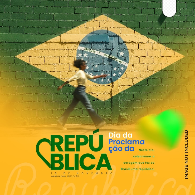 PSD dia da proclamacao da republica psd brazylia instagram flyer