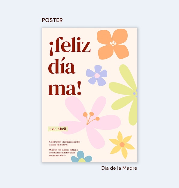 Dia de la madre template design