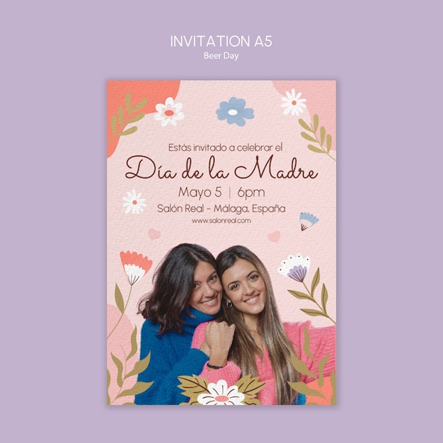 PSD dia de la madre template design