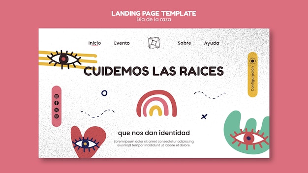 Dia de la raza celebration landing page