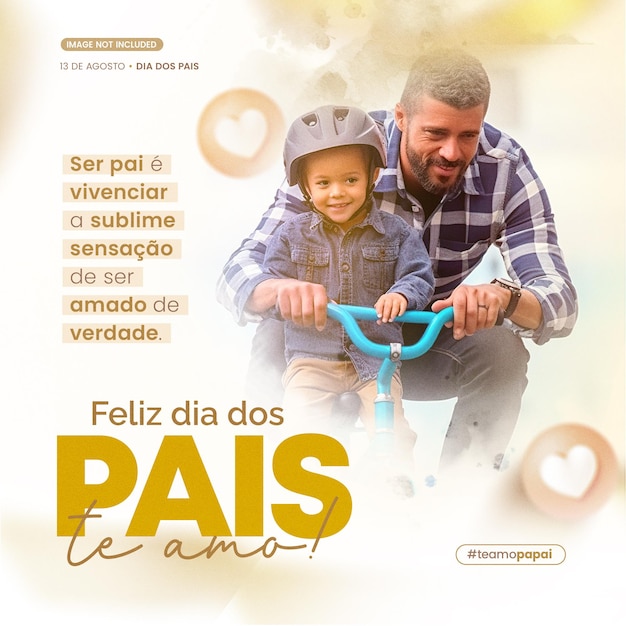 PSD dia dos pais 13 de agosto festa del papà feliz dia dos pais brasile