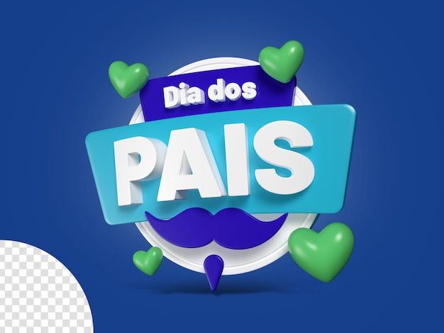 Premium PSD | Dia dos pais card fathers day card premium psd