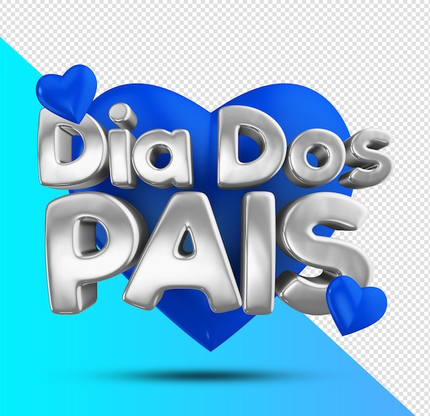 PSD dia dos pais card fathers day