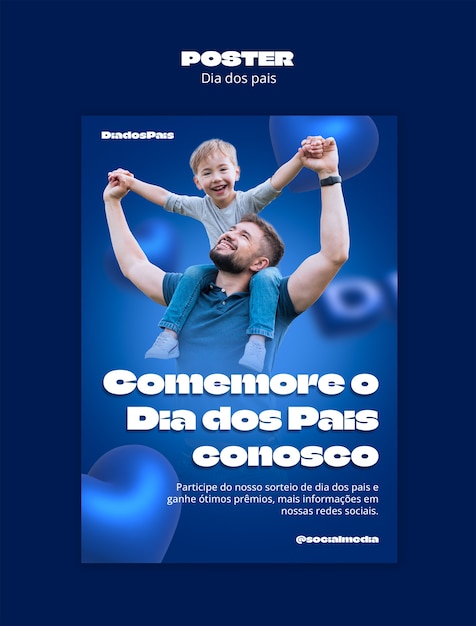 dia dos pais celebration template