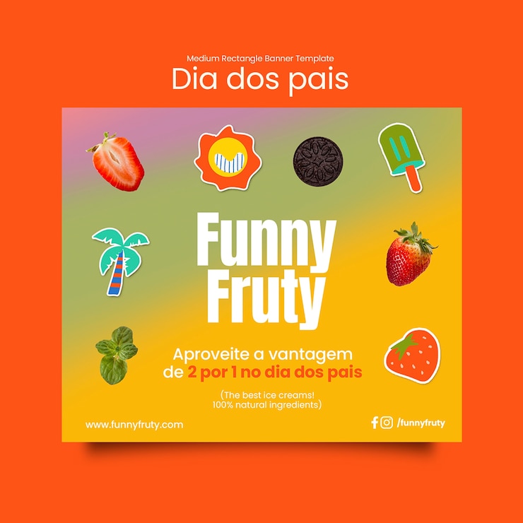 PSD dia dos pais celebration template