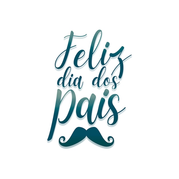 Dia dos pais lettering