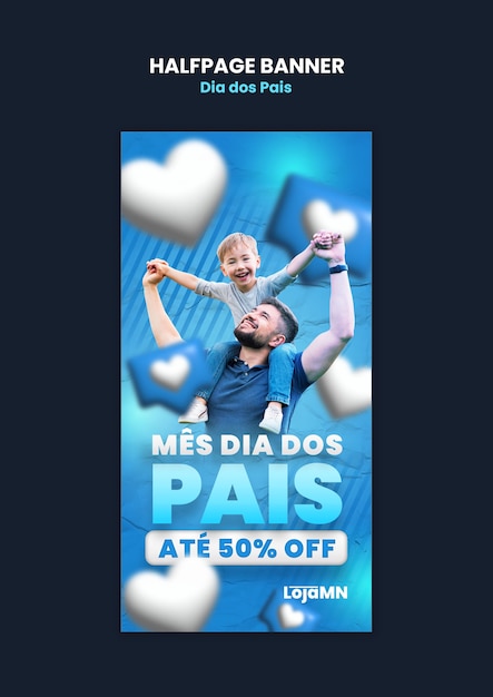 Dia dos pais 템플릿 디자인