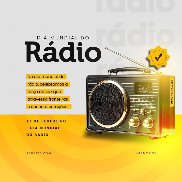 PSD dia mundial do radio flyer psd