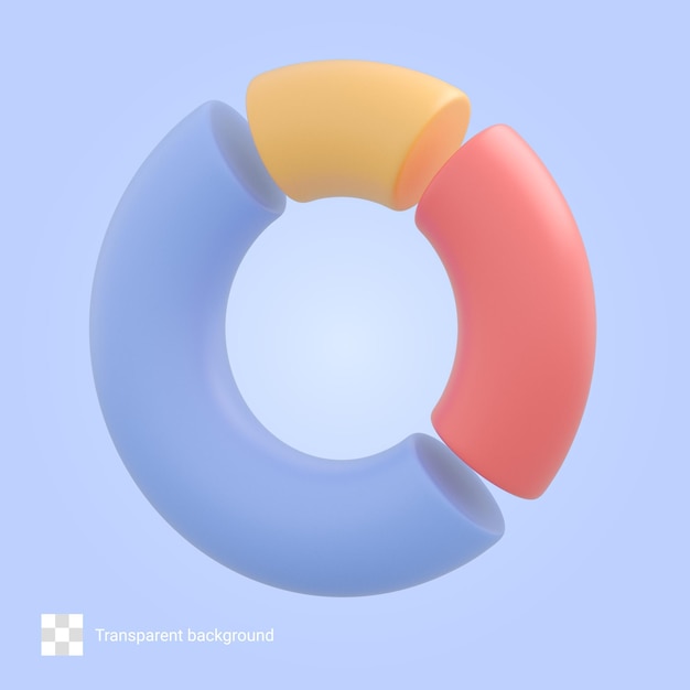 Icona del diagramma grafico 3d