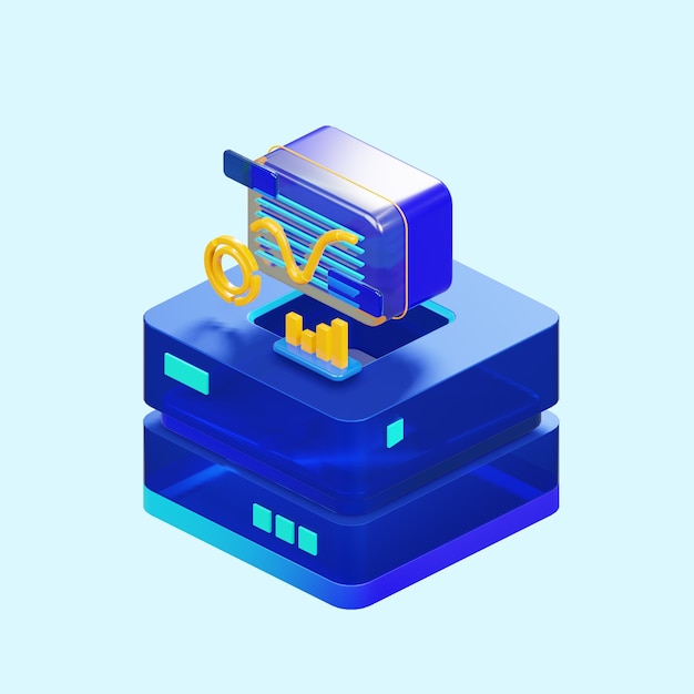 Diagram, tabell, grafkoncept, 3D-rendera
