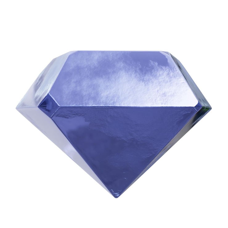 PSD diamant geïsoleerd op doorzichtige achtergrond 3d render sieraden