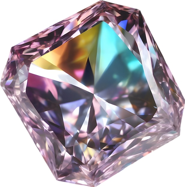 PSD diamant steen kleurrijke edelsteen clipart
