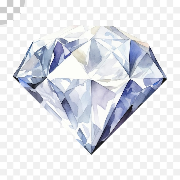 PSD diamant waterverf doorzichtige achtergrond