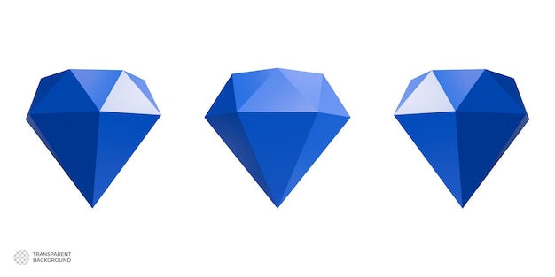 Diamentowa ikona 3D