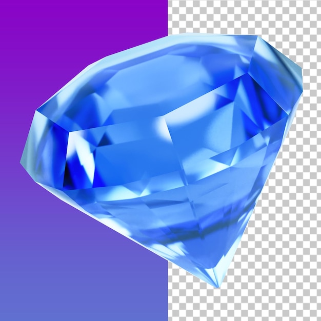 PSD diamond 3d illustration