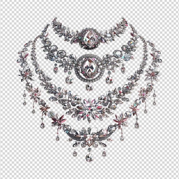 PSD gioielli di diamanti isolati su sfondo trasparente