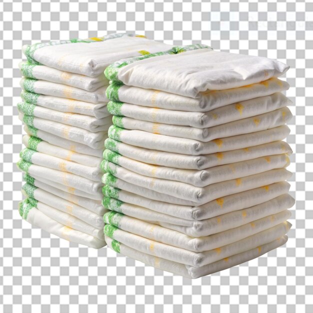 PSD diapers on transparent background