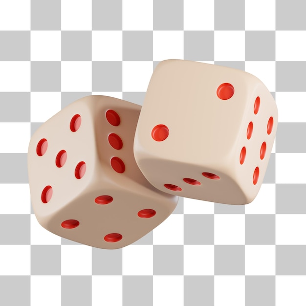 PSD gioco di dadi icona 3d