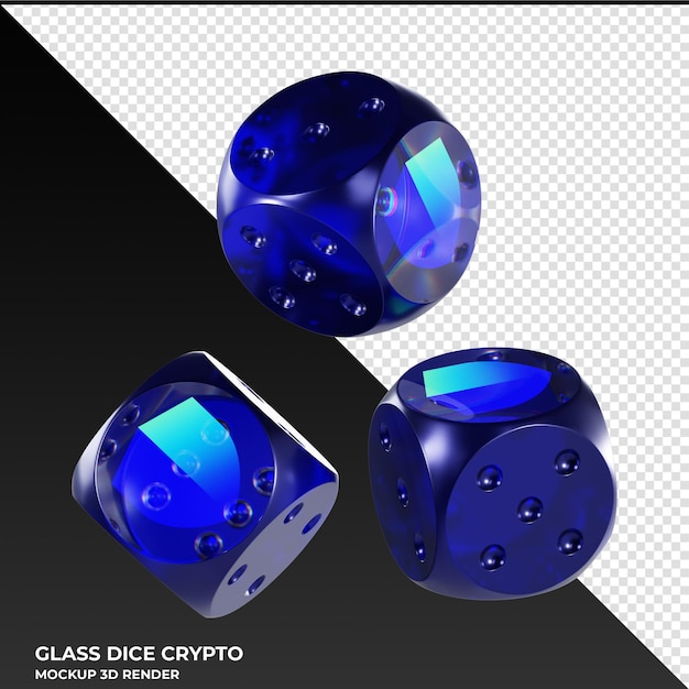 Dice trust wallet token twt dice di vetro icona crypto 3d