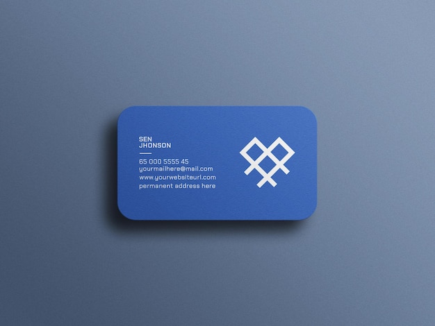 Die cut business card mockup