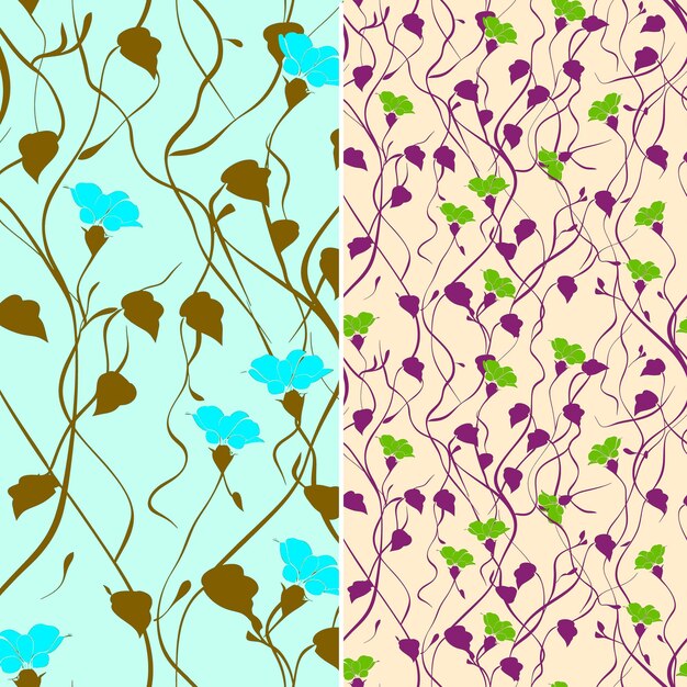 PSD different colors of the year the leaves are green and purple