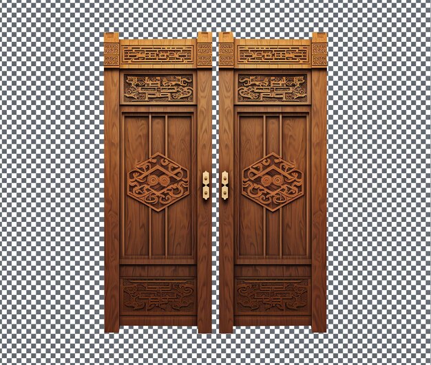 PSD different door couplets chunlian isolated on transparent background