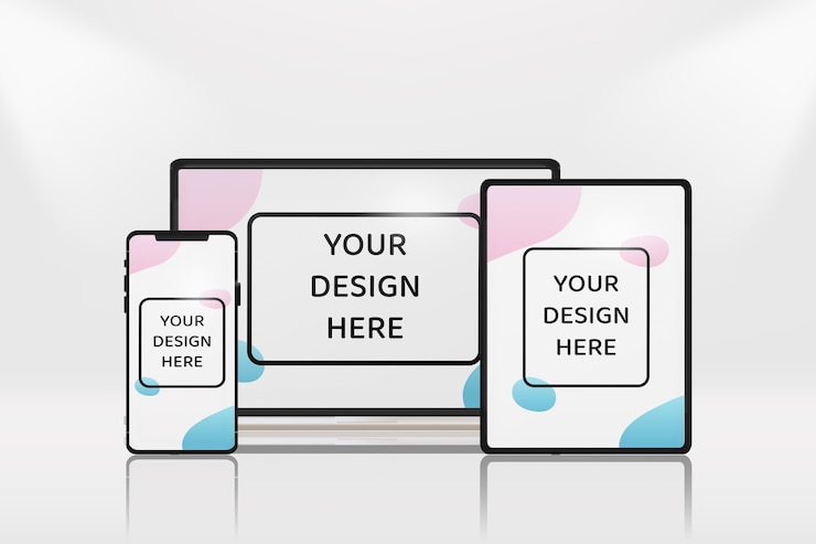 PSD different modern devices mockup