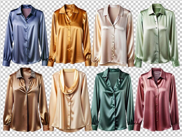 PSD different silky shiny blouse