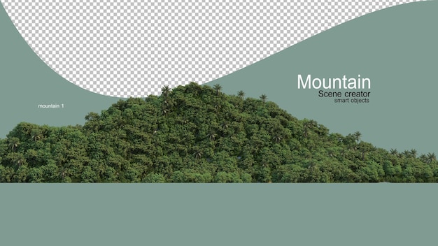 PSD different types of mountains