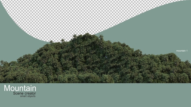 PSD different types of mountains