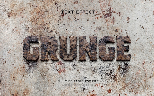 Different wall textures text effect