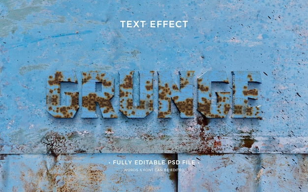 PSD different wall textures text effect