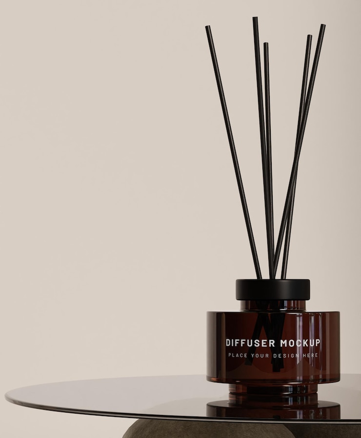 PSD diffuser bottle mockup
