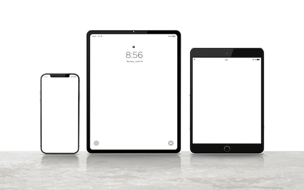 Digitaal apparaat mockup set