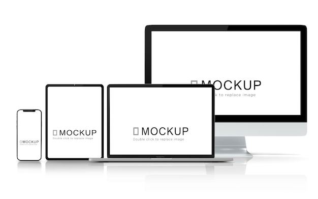 PSD digitaal apparaat mockup set