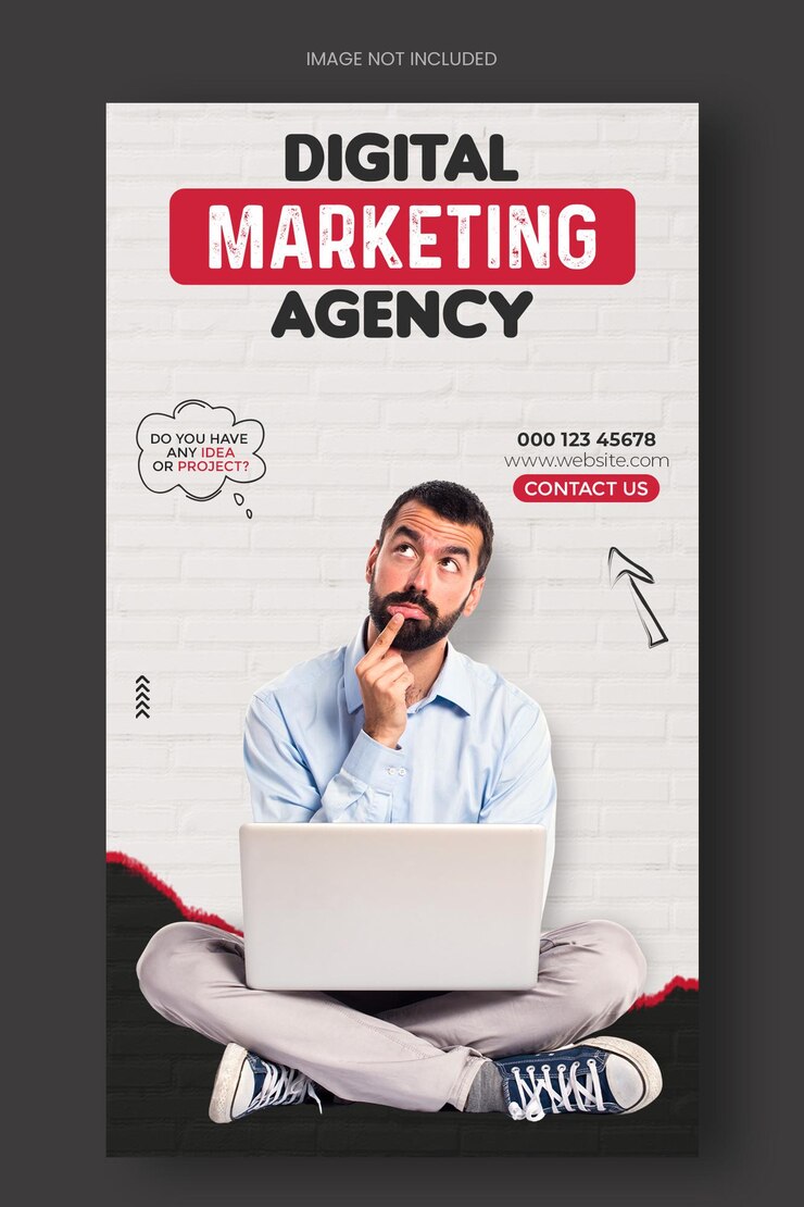 Digitaal marketingbureau en zakelijke promotie Instagram-postbanner