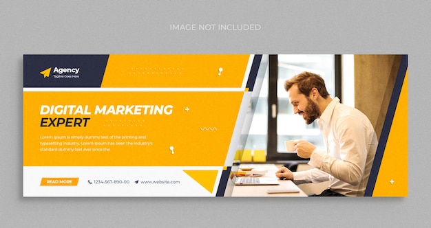 Digitaal marketingbureau sociale media instagram webbanner of vierkante flyer-sjabloon