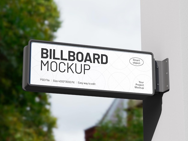 Digital Advertising Billboard Mockup
