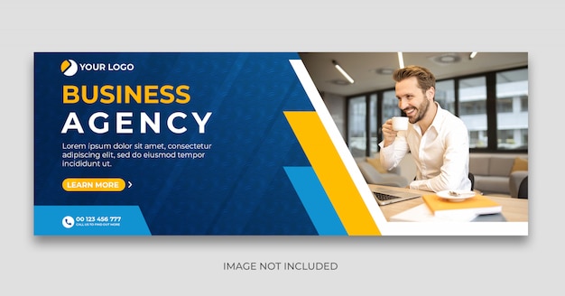 PSD digital agency facebook timeline cover banner template